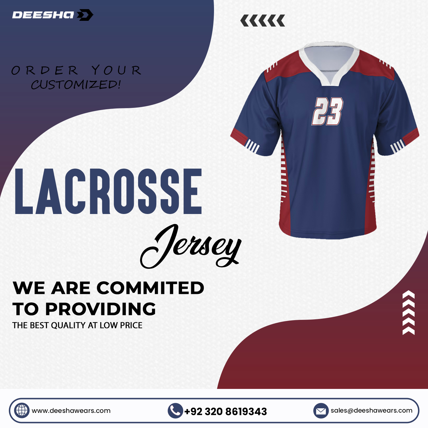 Lacrosse Jerseys Patriots LJ-01 - view 9