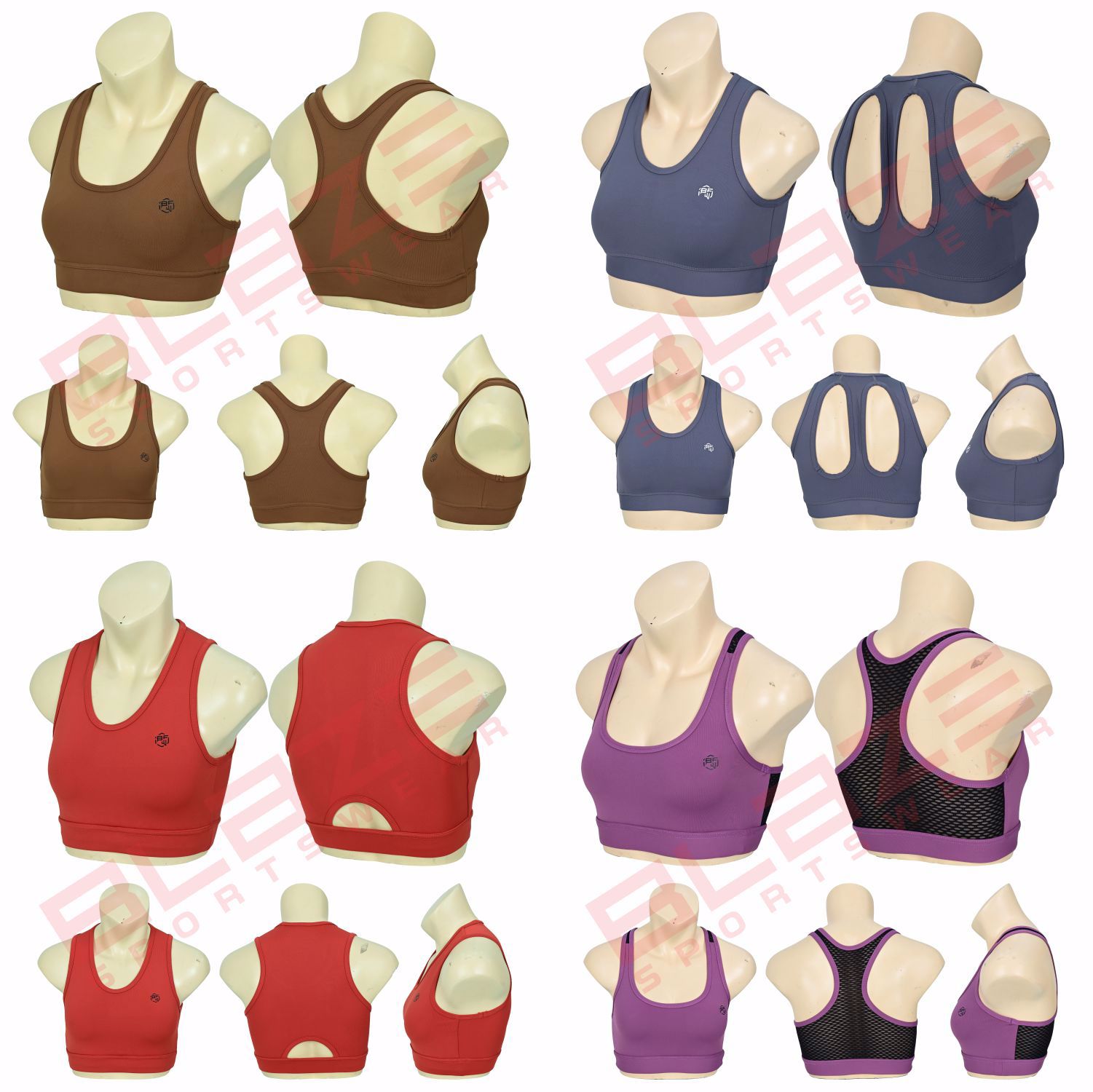 customized sports bra workout fitness wear racer back sports bra light weight  - view 9