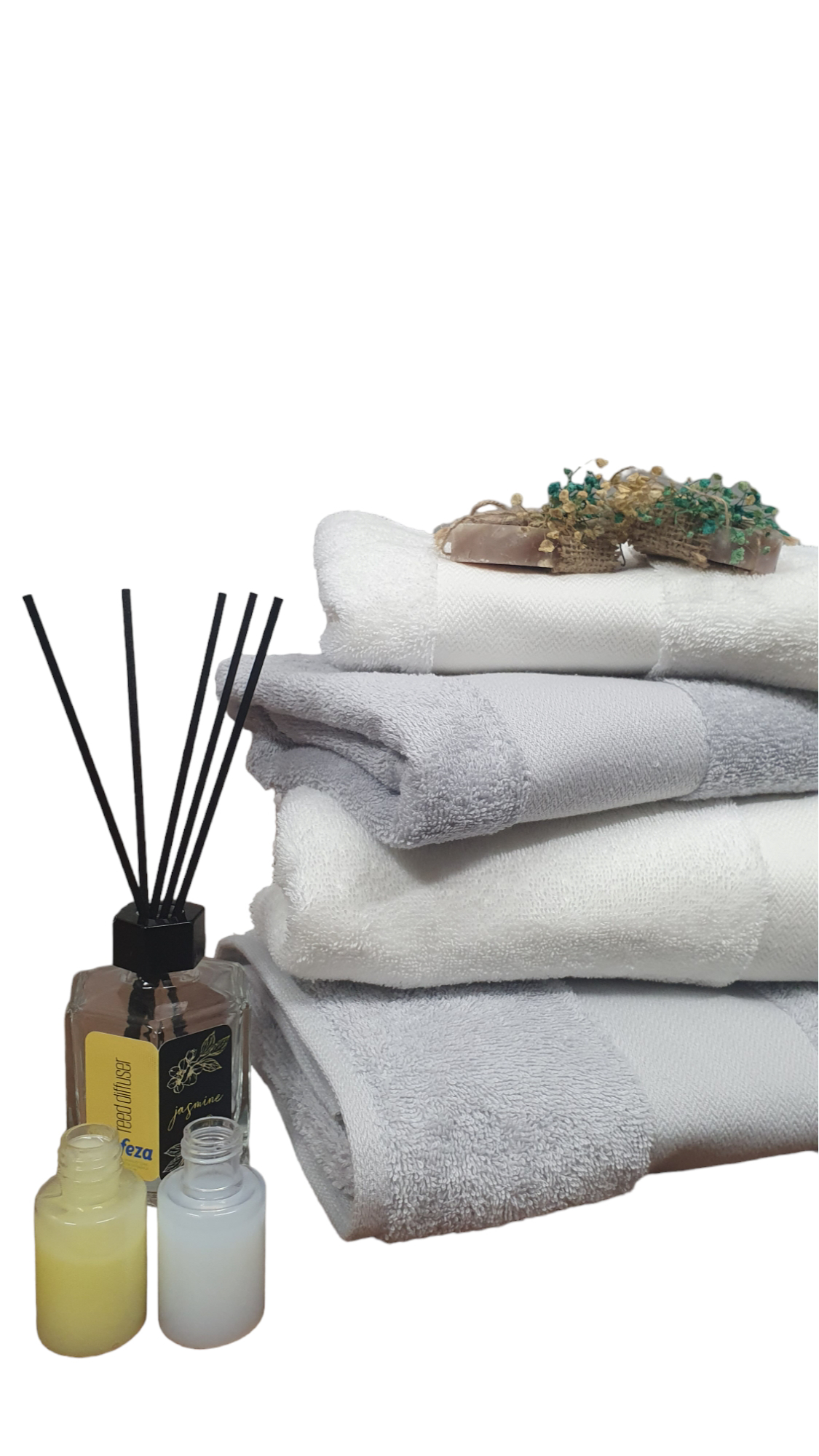 Zigzag Single Row Border Hand & Face Towel 50x90 cm