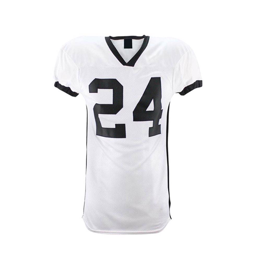 OEM Service Men American Custom Logo Custom Team Number Solid Blue American Football Uniforms - view 6
