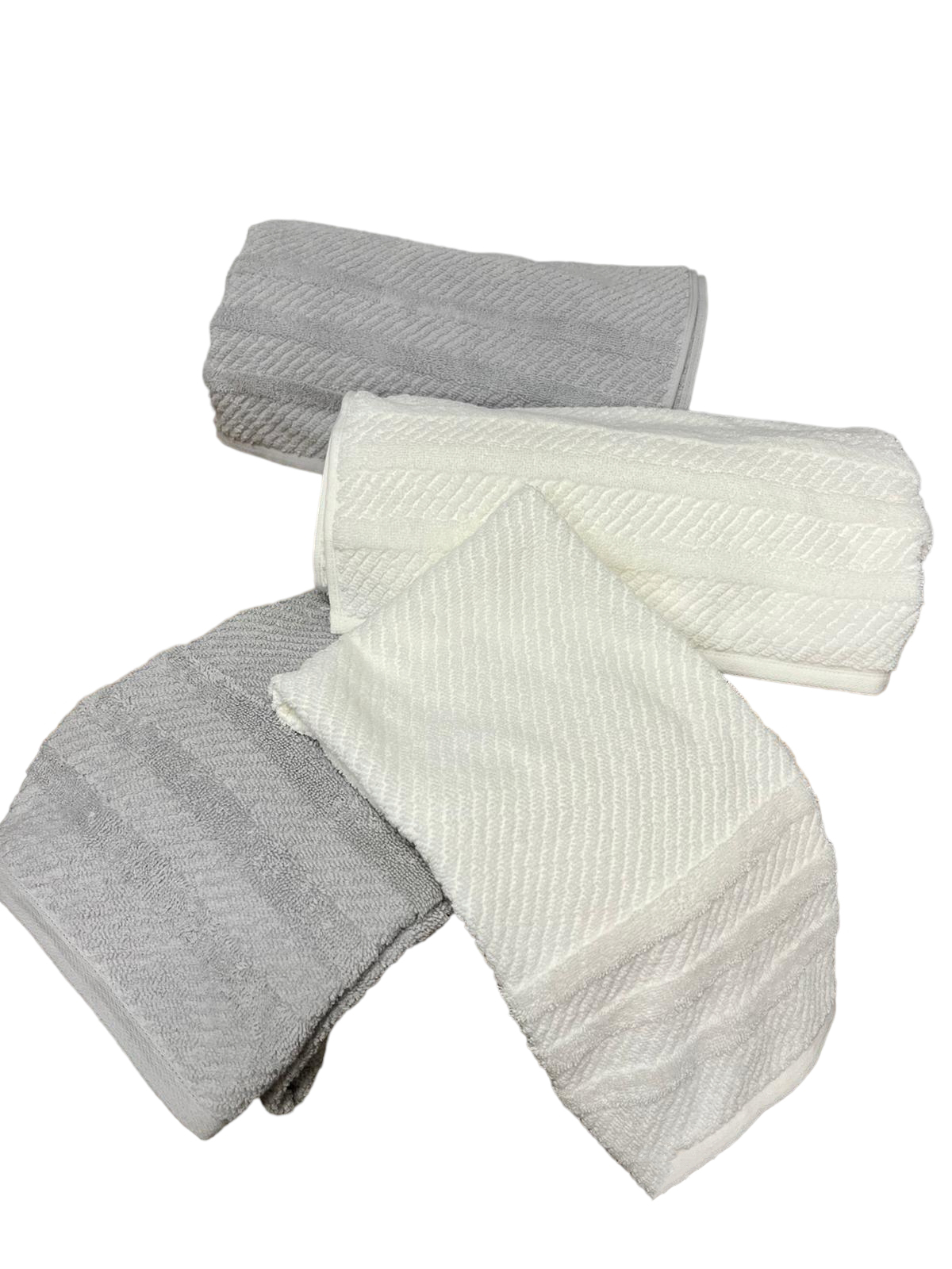 Jacquard 3 Row Bordered Bath Towel 70x140 cm - view 4