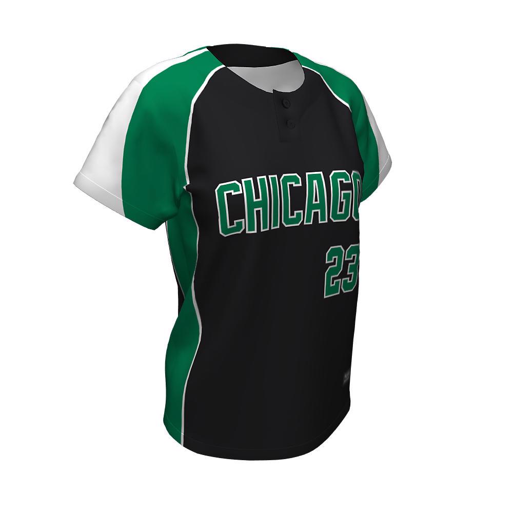 Softball Two Button Jerseys Chicags B2BJ-03