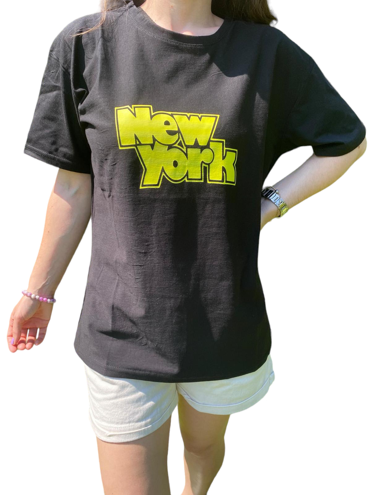  Unisex New York Printed Short Sleeve Crew Neck T-shirt - view 2