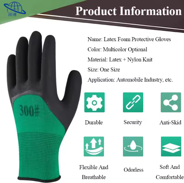 non slip work labor safety gloves - view 3