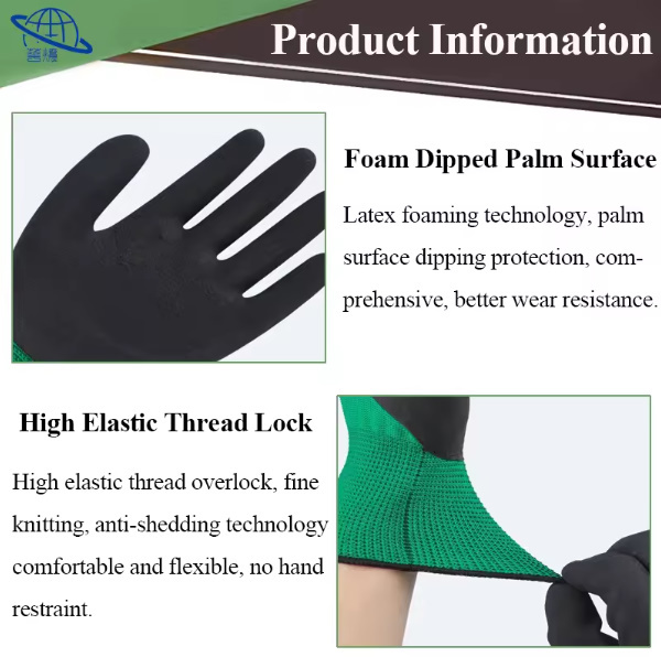non slip work labor safety gloves - view 4