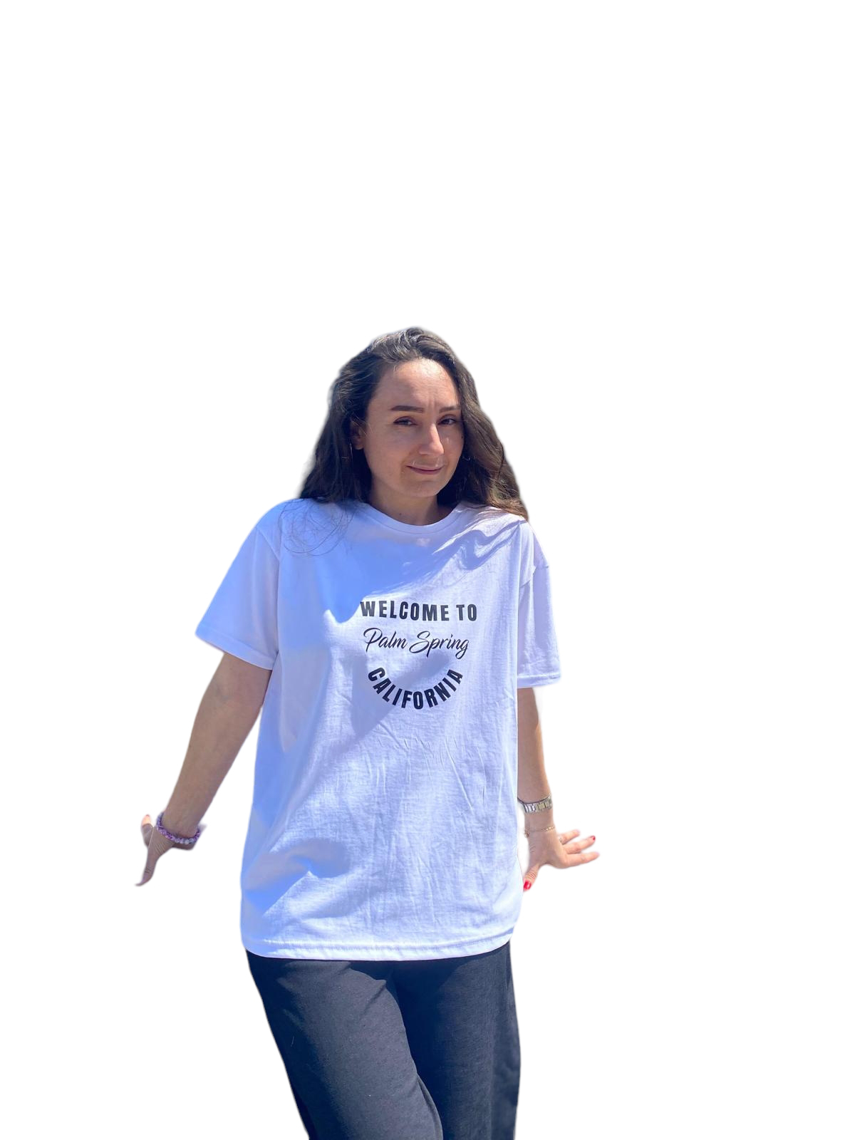Unisex California Printed Crew Neck Short Sleeve T-shirt - view 4