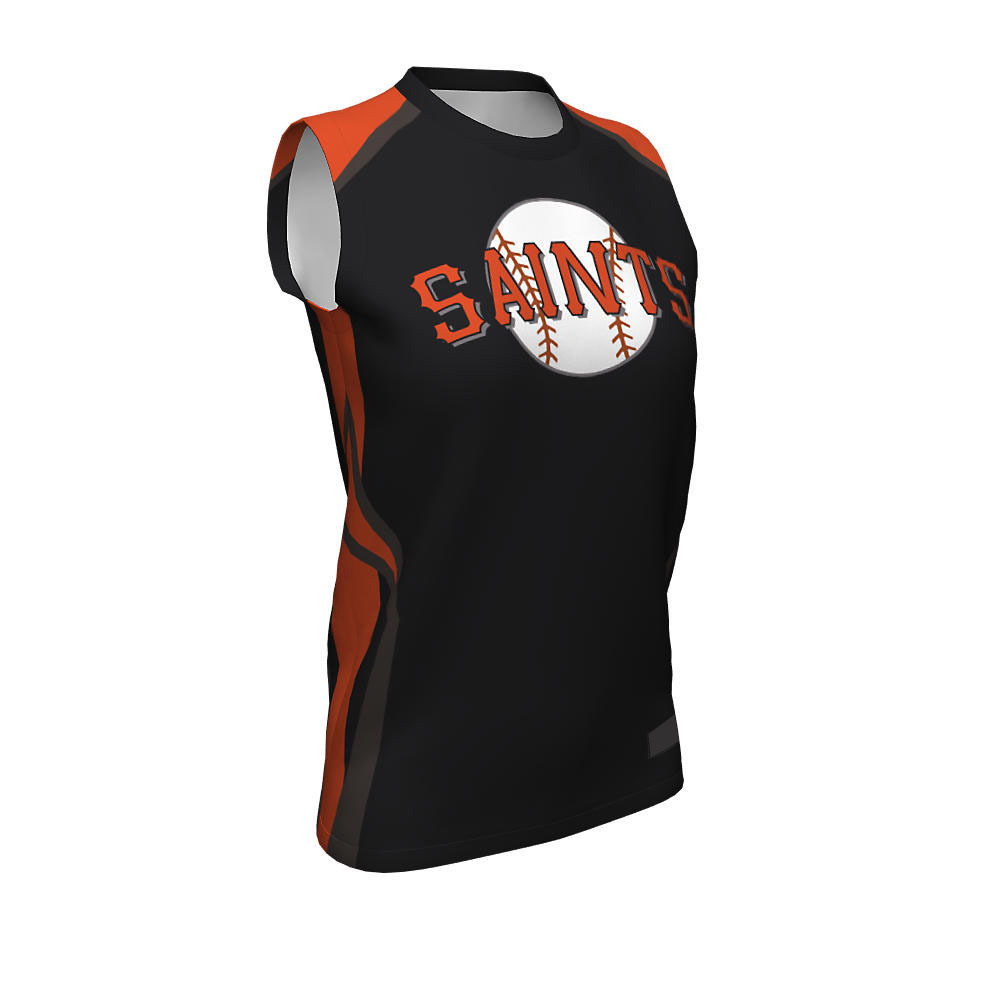 Softball Crew Neck Sleeveless Jersey Saints CNS-02