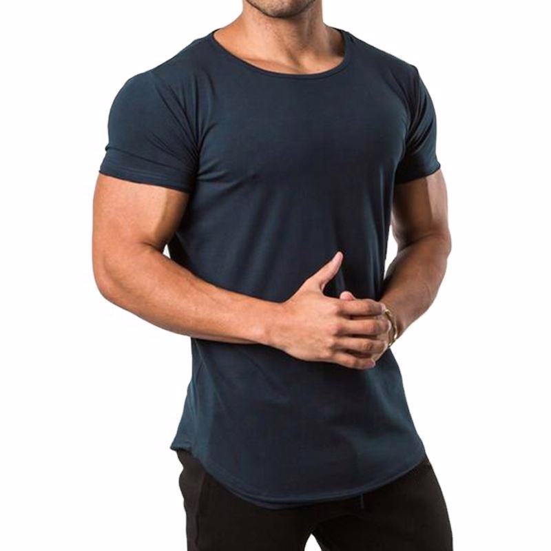 Top quality gym sport T Shirt wholesale Gym Fit loose fit short sleeve neck T Shirt sports wear mens