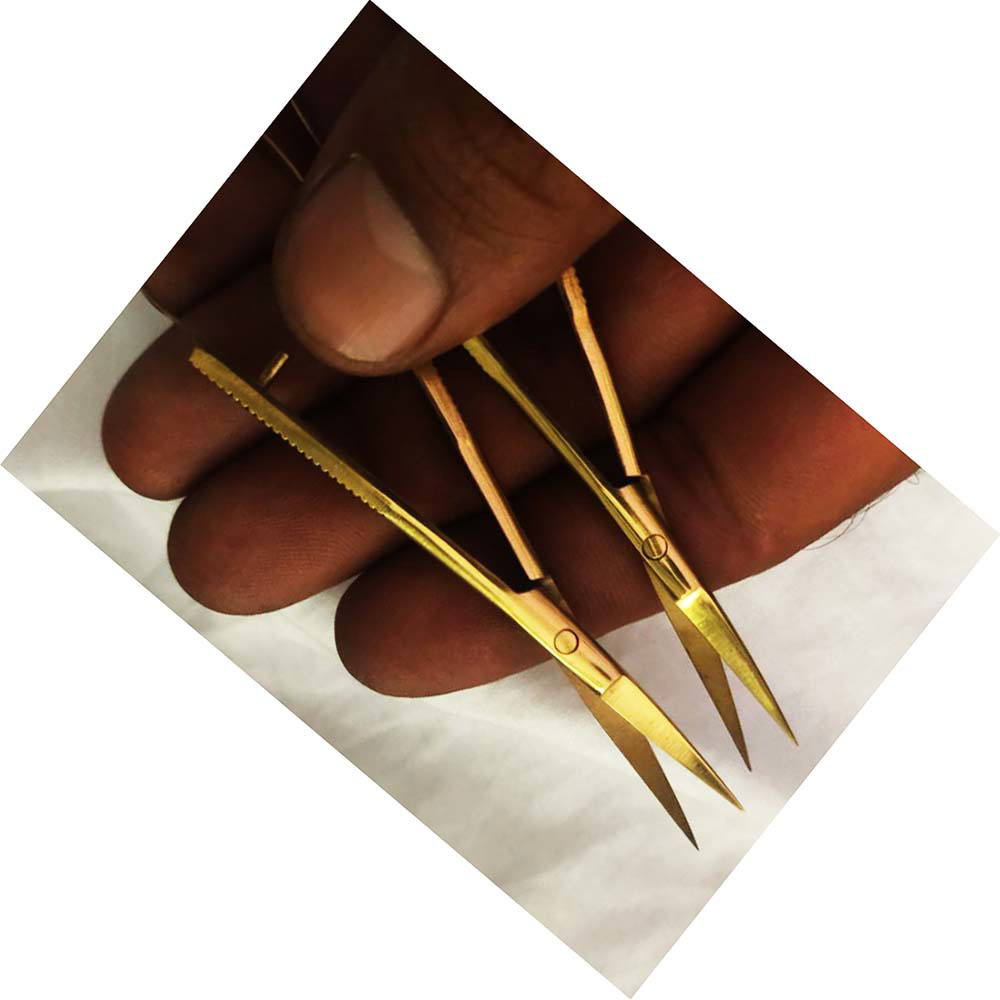  carbon steel scissors hold their sharp edges Nickel plating on the scissors  mustaches and beards