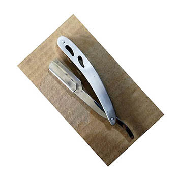 Folding Straight Edge Razor Shavette Men's Shaving Kit Single Edge Razor Blades 