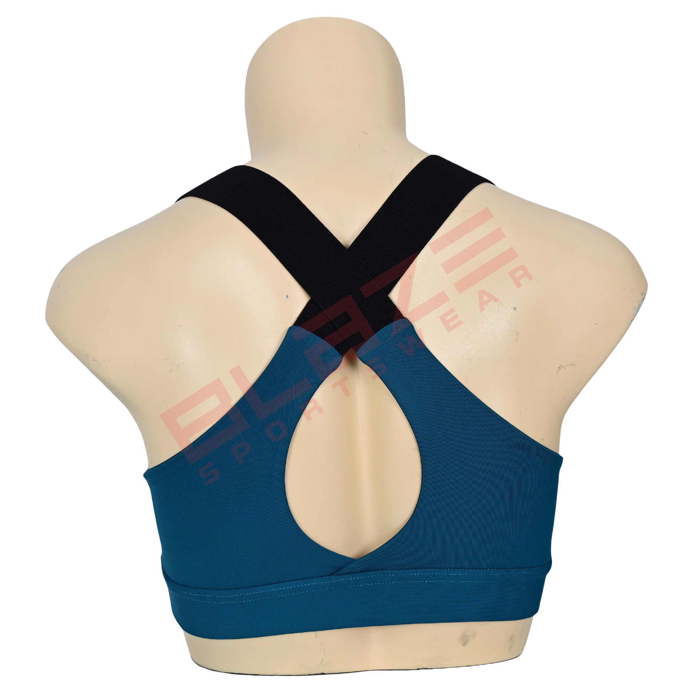 Fitness-Focused Custom Sports Bra Lightweight and Breathable Racerback Design