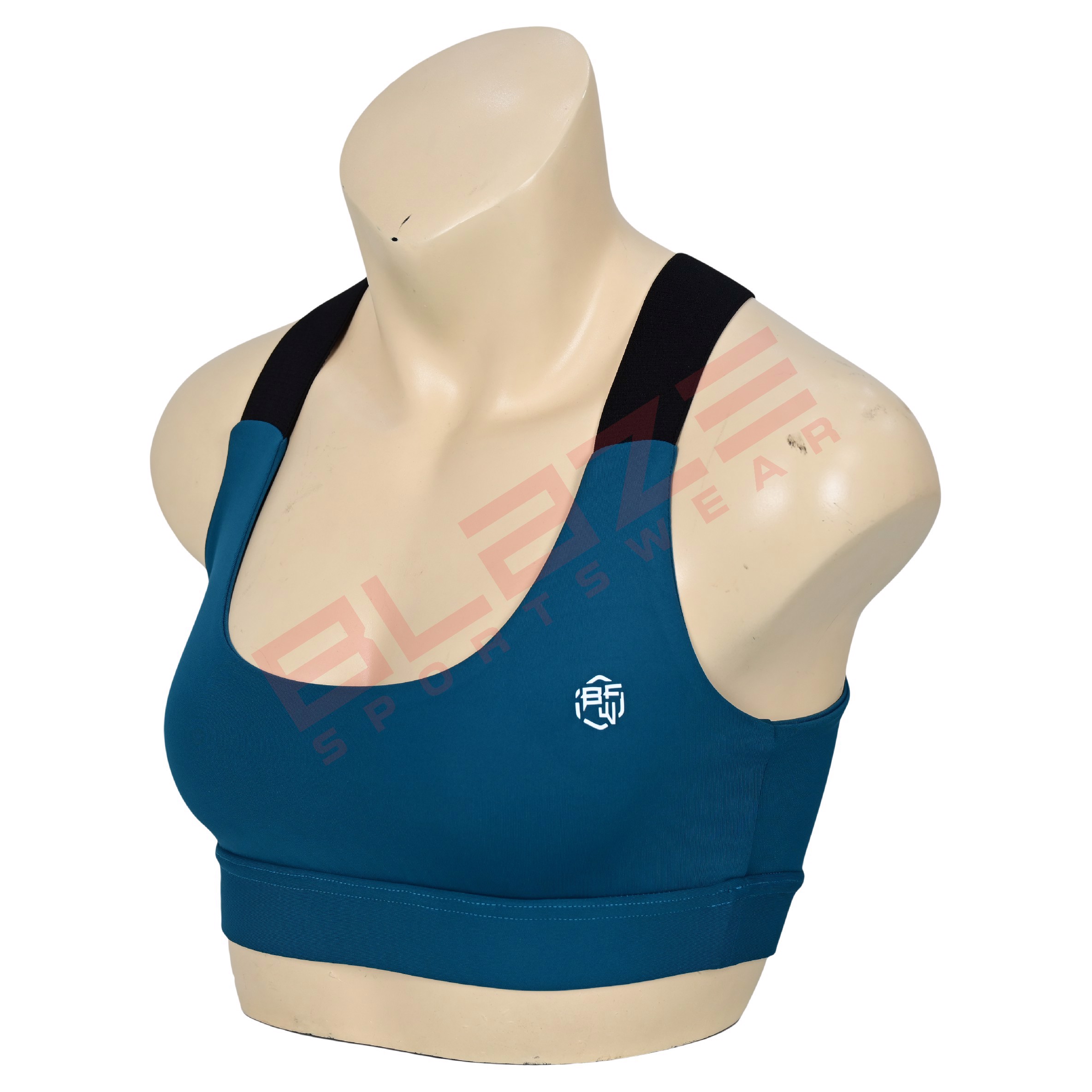 Fitness-Focused Custom Sports Bra Lightweight and Breathable Racerback Design - view 4