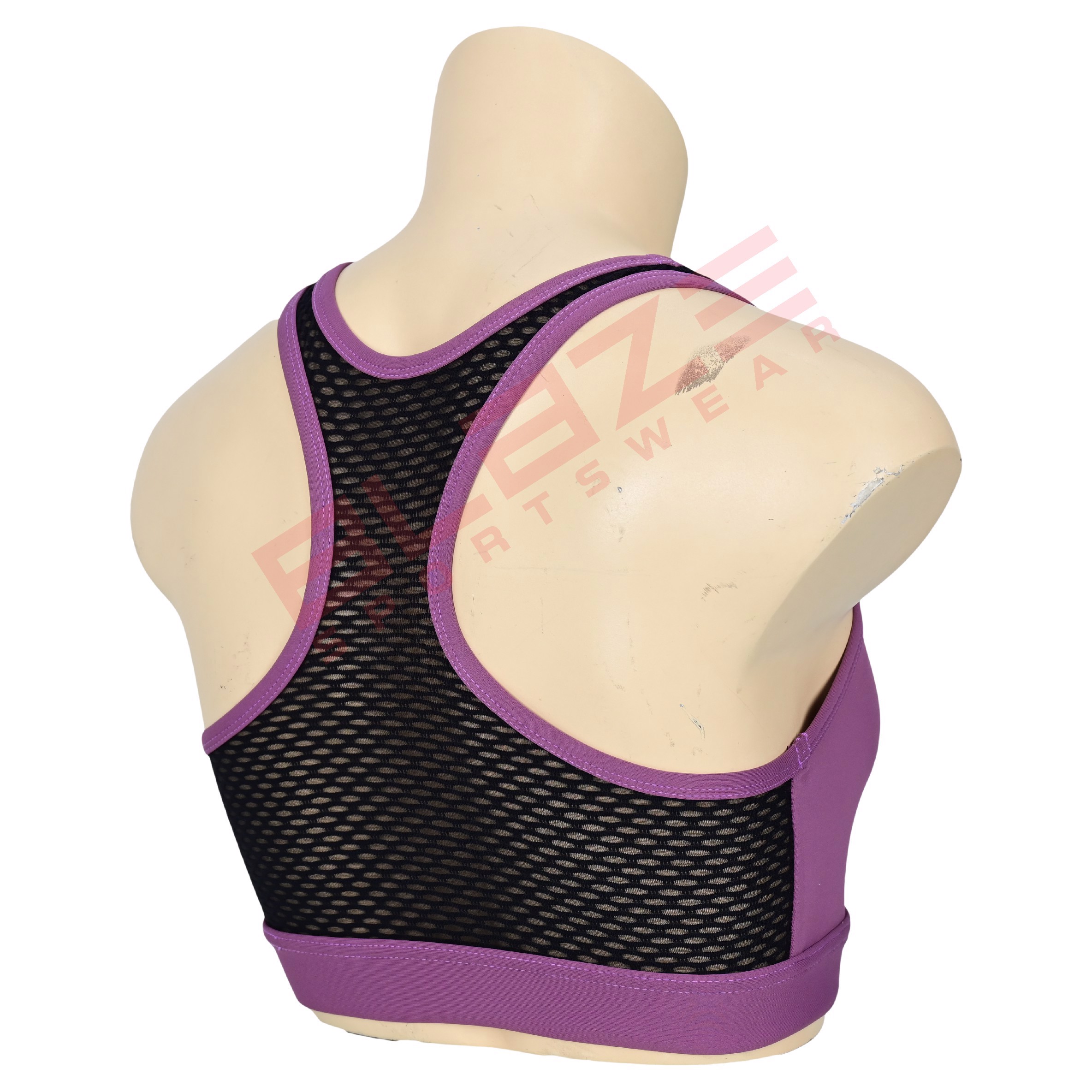Custom Fit Fitness Sports Bra Lightweight Racerback Design  - view 2