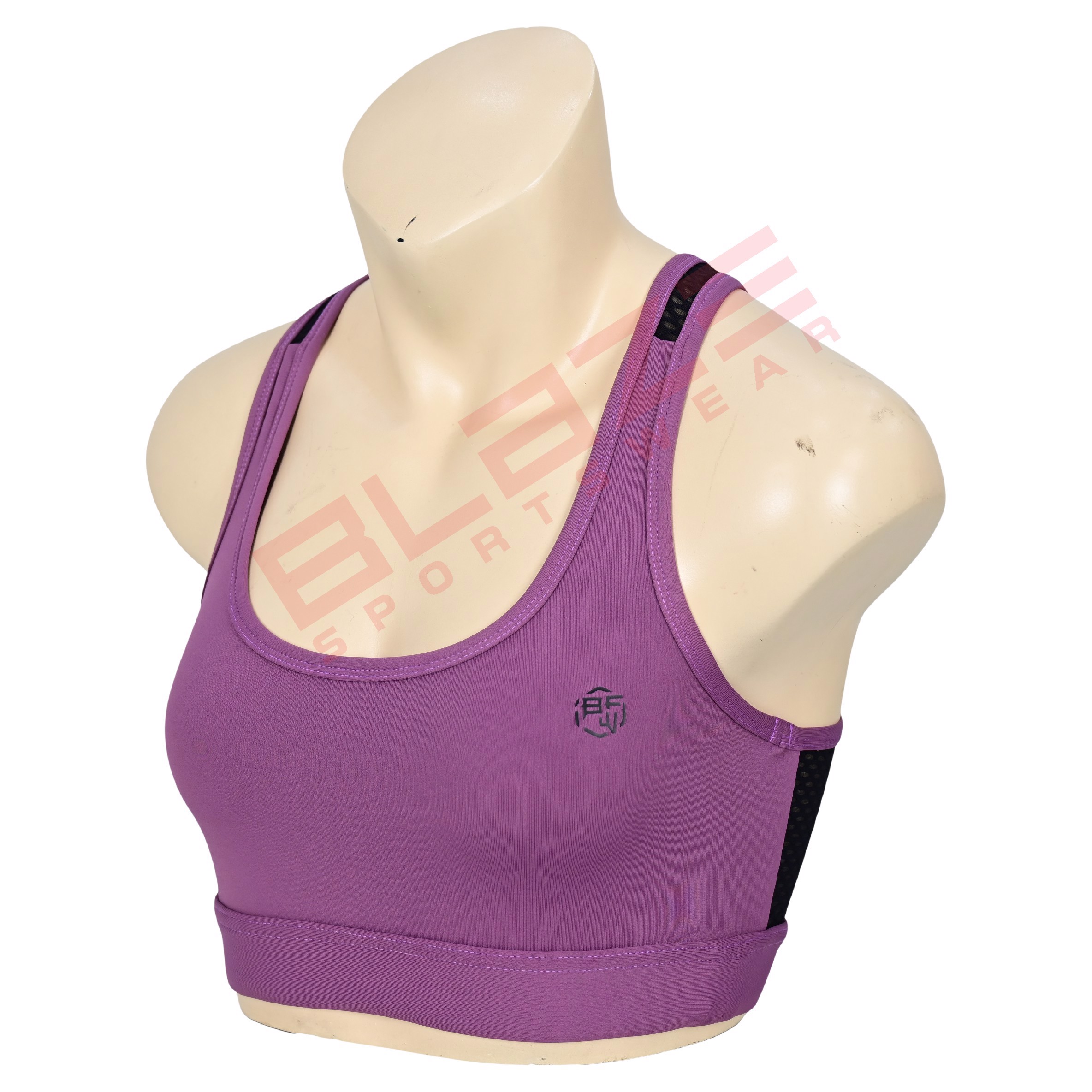 Custom Fit Fitness Sports Bra Lightweight Racerback Design  - view 4
