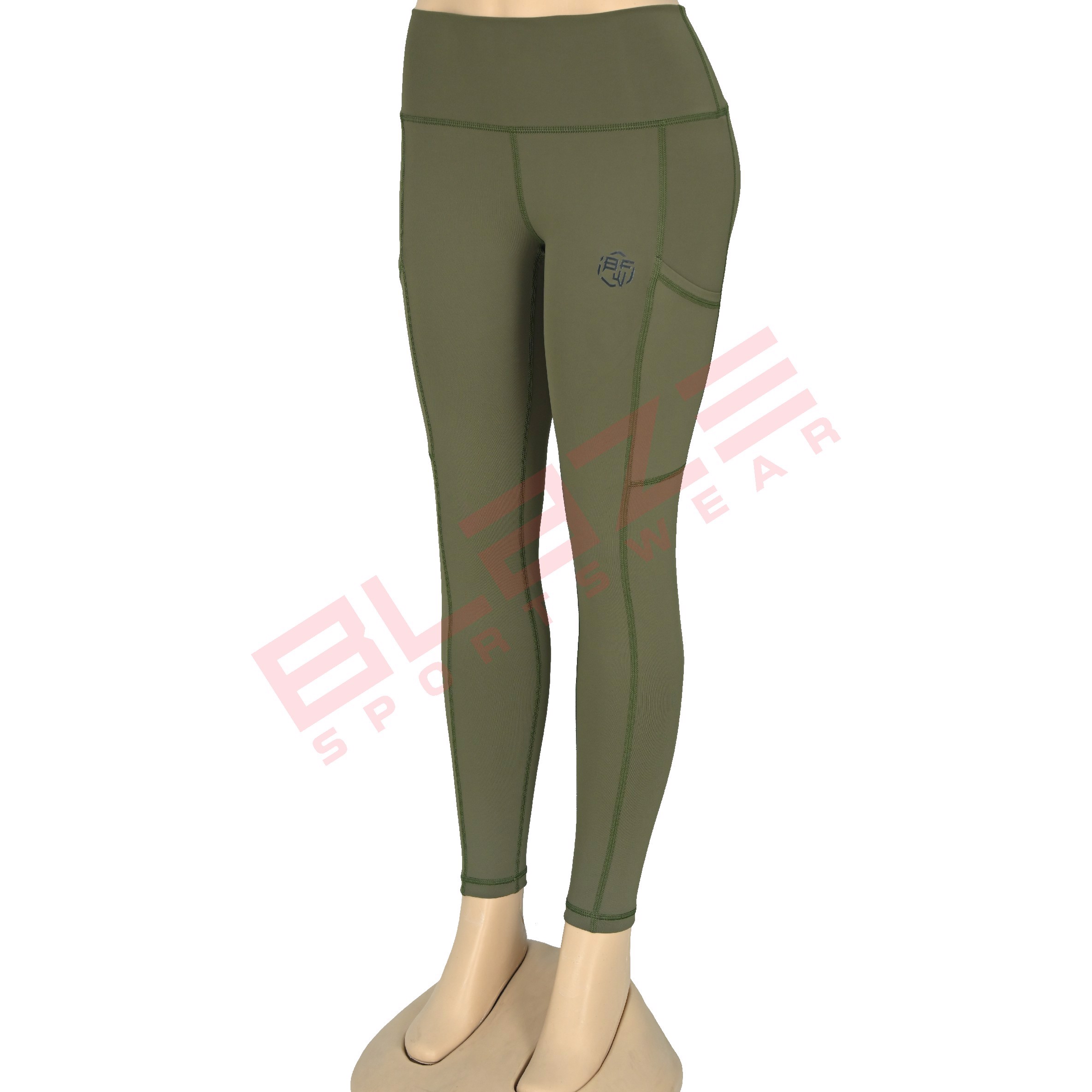 Customize High Waist Workout Sports Yoga pants Breathable Sweat Wicking Leggings 
