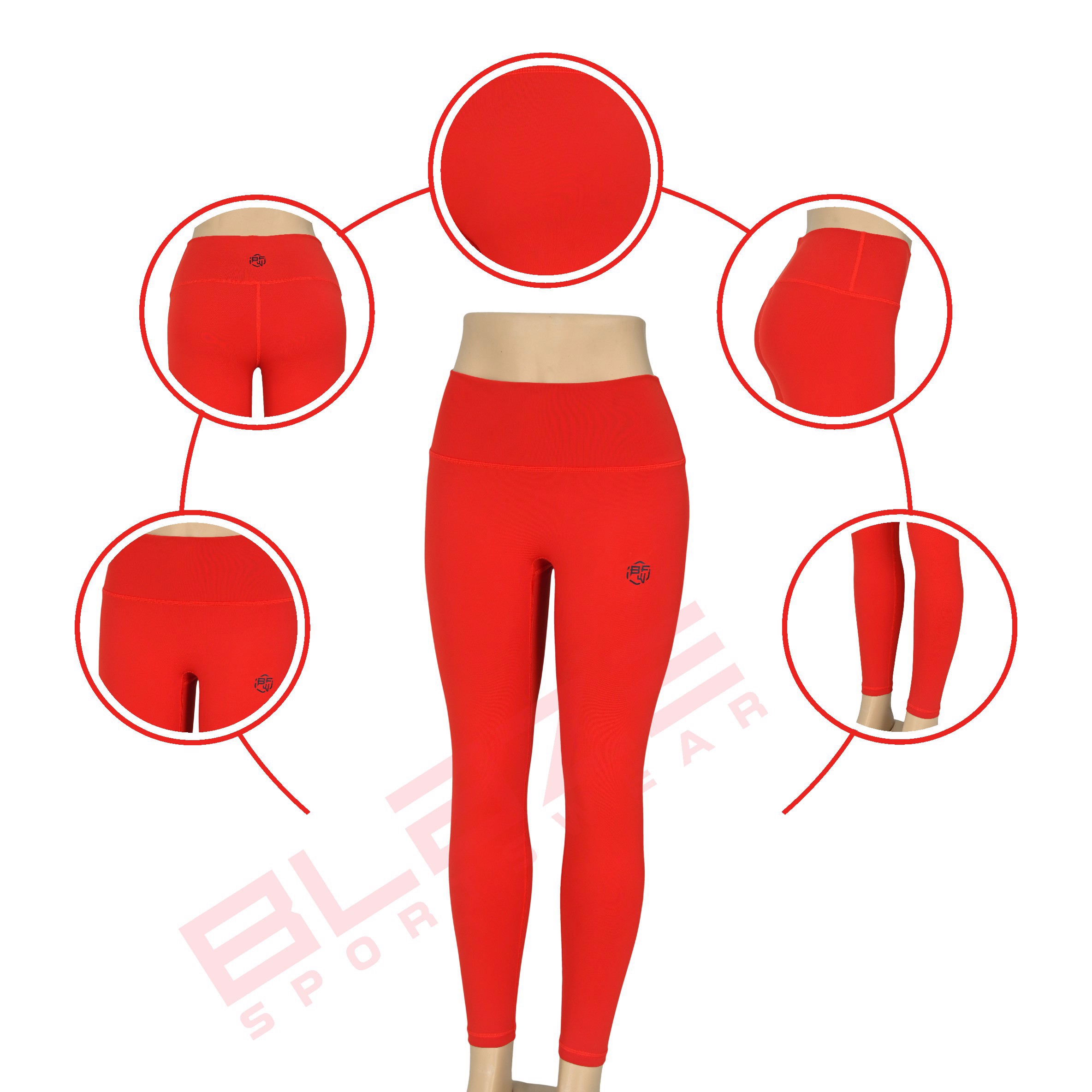 CustomizeD High Waist Workout Sports Yoga pants Breathable Sweat Wicking Leggings  - view 6