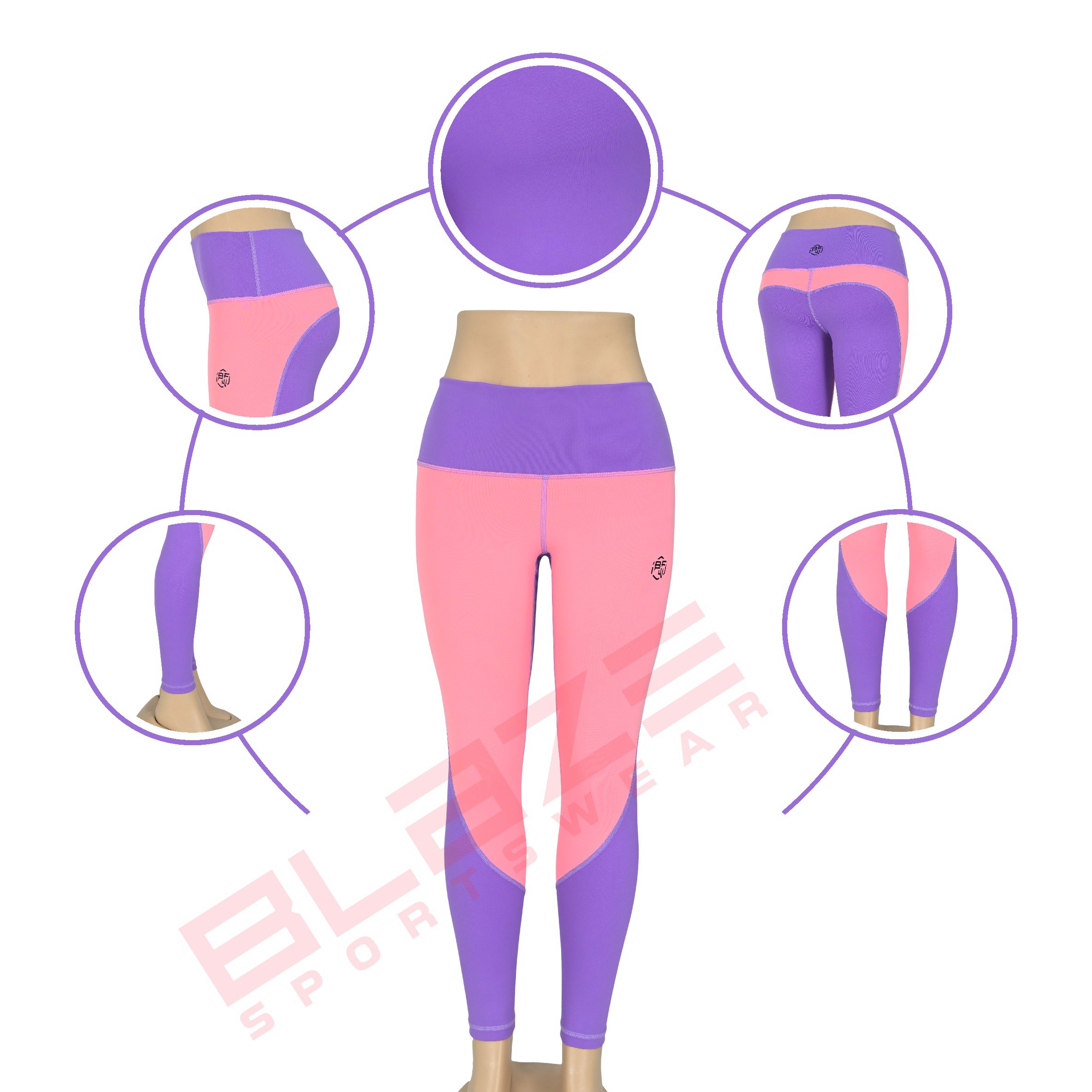 Legging high Waist Workout Sports Yoga pants Breathable Sweat Wicking Leggings  - view 5