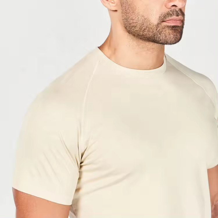 Custom muscle slim fit sports men gym t shirts Custom your own logo t shirt - view 4