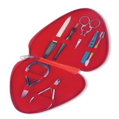 Nail tools clippers manicures professional steel pusher double head nail remover set of basic care