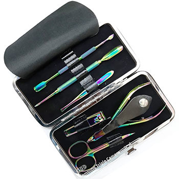 manicures professional steel pusher double head nail remover set of basic care