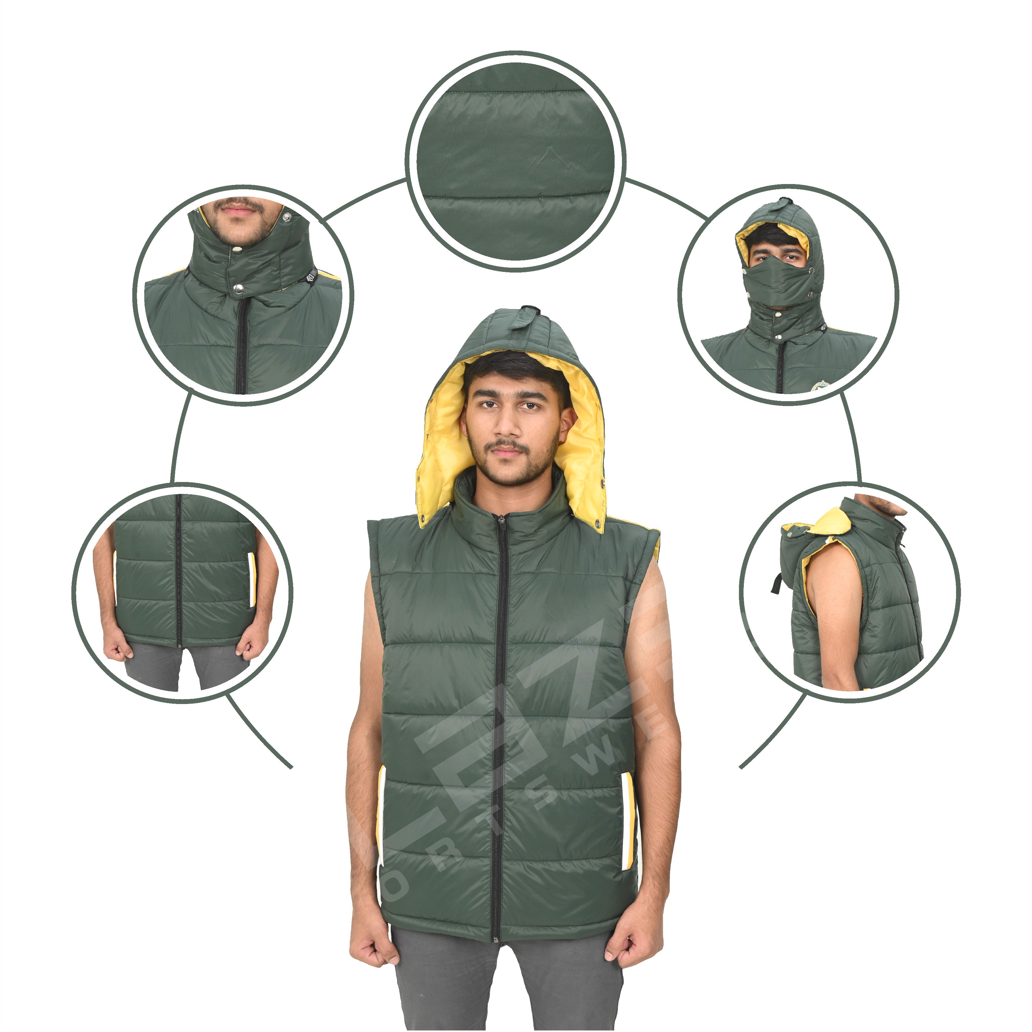Winter puffers Lightweight puffer jackets Hooded puffer coats Windproof puffers  puffer jackets   - view 5