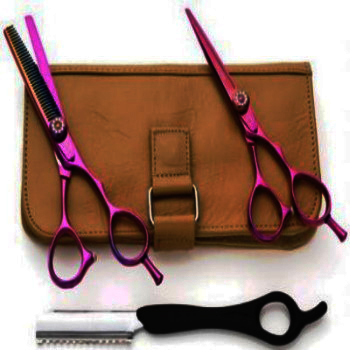  Professional Adjustable Screw Tijeras 6 inch Hair Cutting Thinning Shears Hairdressing Scissors set - view 3