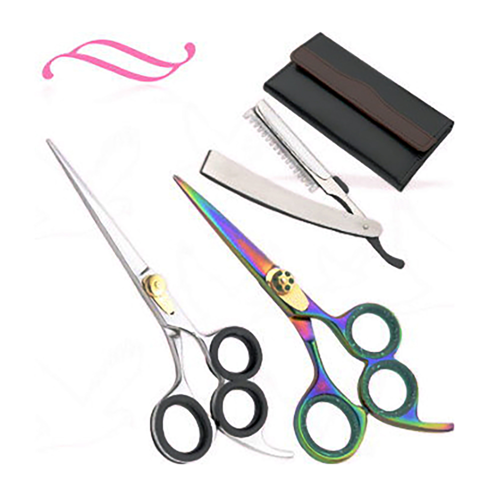  Professional Adjustable Screw Tijeras 6 inch Hair Cutting Thinning Shears Hairdressing Scissors set - view 7
