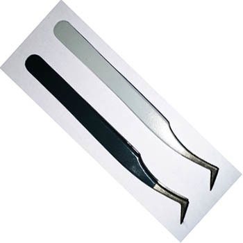  Eyelash tweezers fiber tip tweezer set lash extensions accessories eyelash tools Tweezers  - view 4