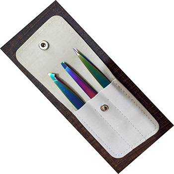  Eyebrow Tweezers fiber tip tweezer set lash extensions accessories eyelash tools Tweezers 