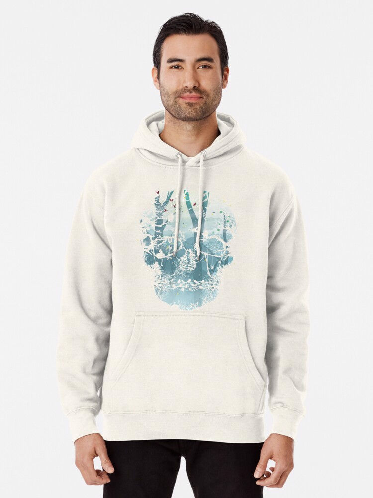 Charming Hoodie Fade Skull Men / Women - view 2