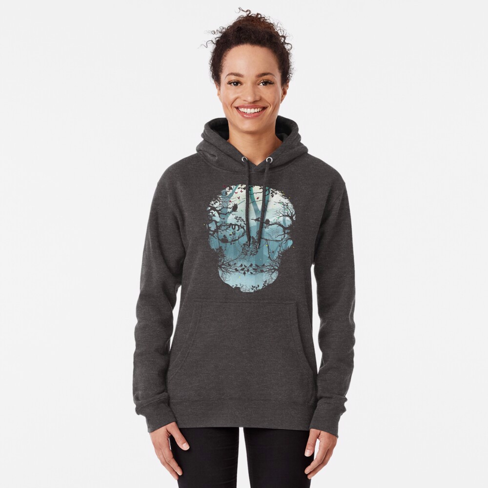 Charming Hoodie Fade Skull Men / Women - view 5