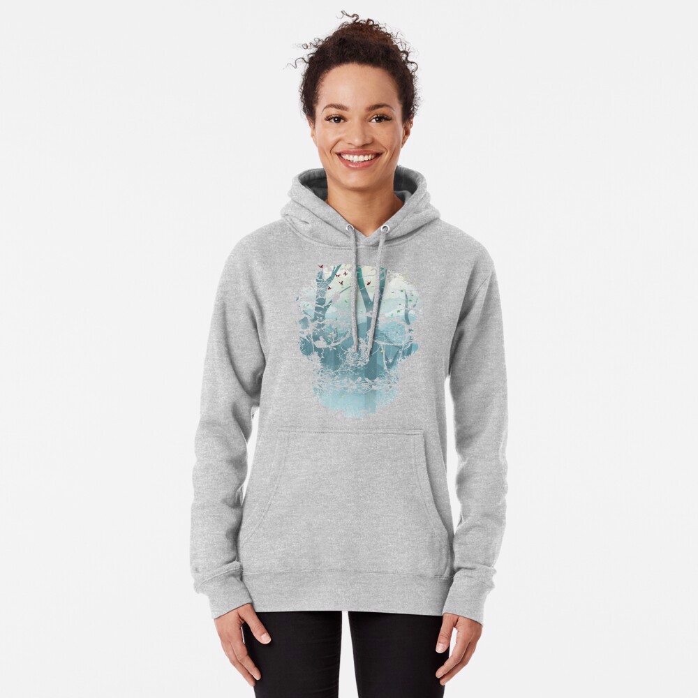 Charming Hoodie Fade Skull Men / Women - view 6