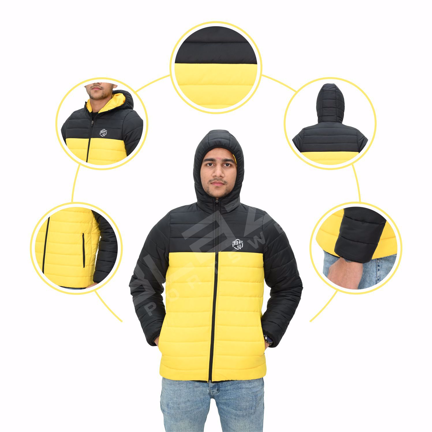 Customize puffer jacket down coat ultra light winter men waterproof breathable shell down filled - view 5