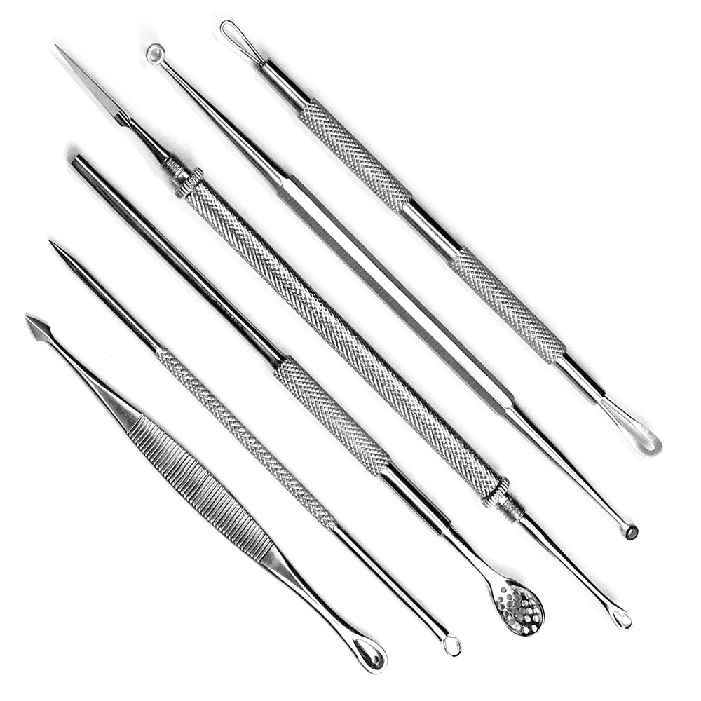 Ready to Ship wholesale High Quality Double-ended Nail Spoon Pusher Stainless Steel Manicure Tools