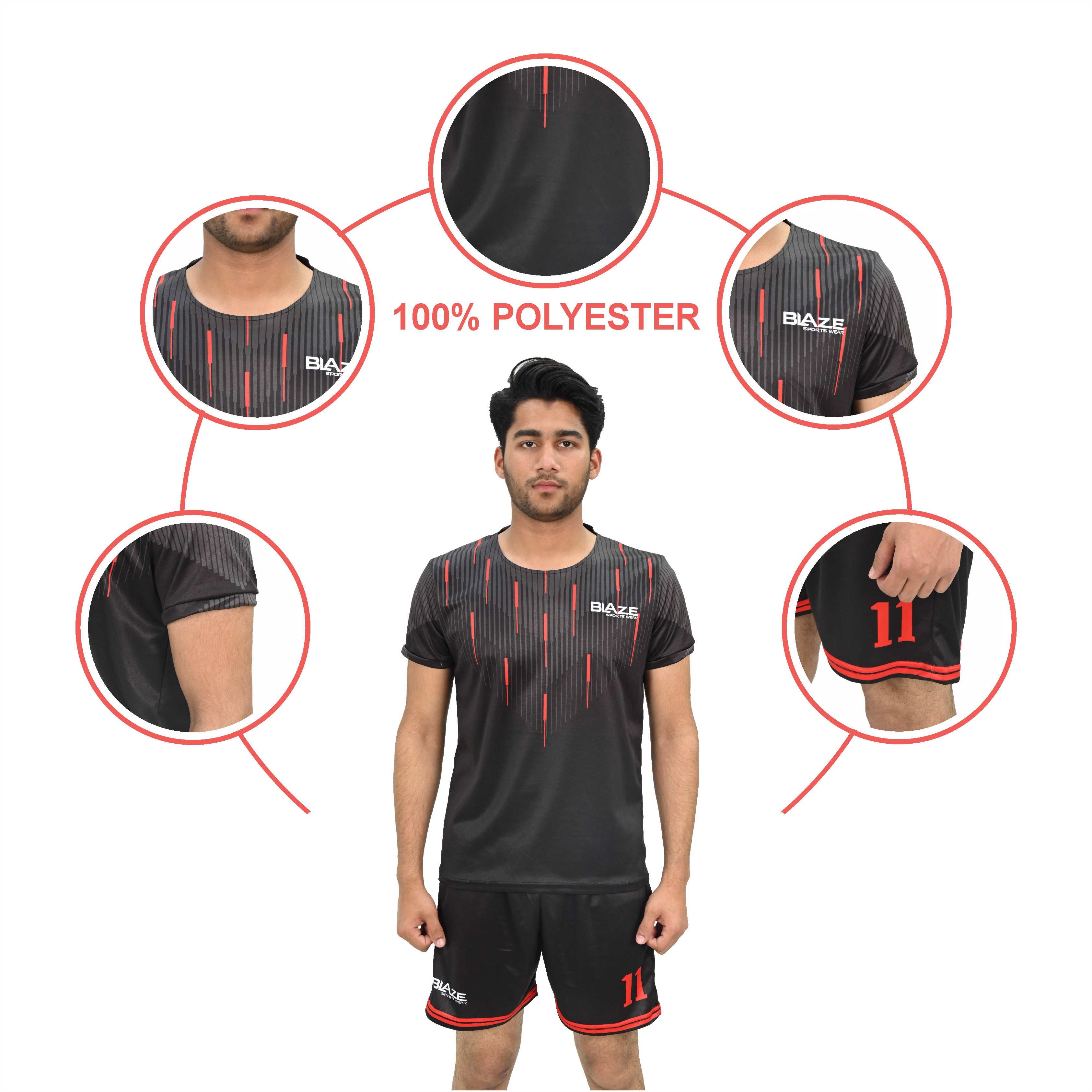  Soccer Uniform Club Kit Quality Breathable Sublimation Football Jersey Soccer Wear for unisex - view 5