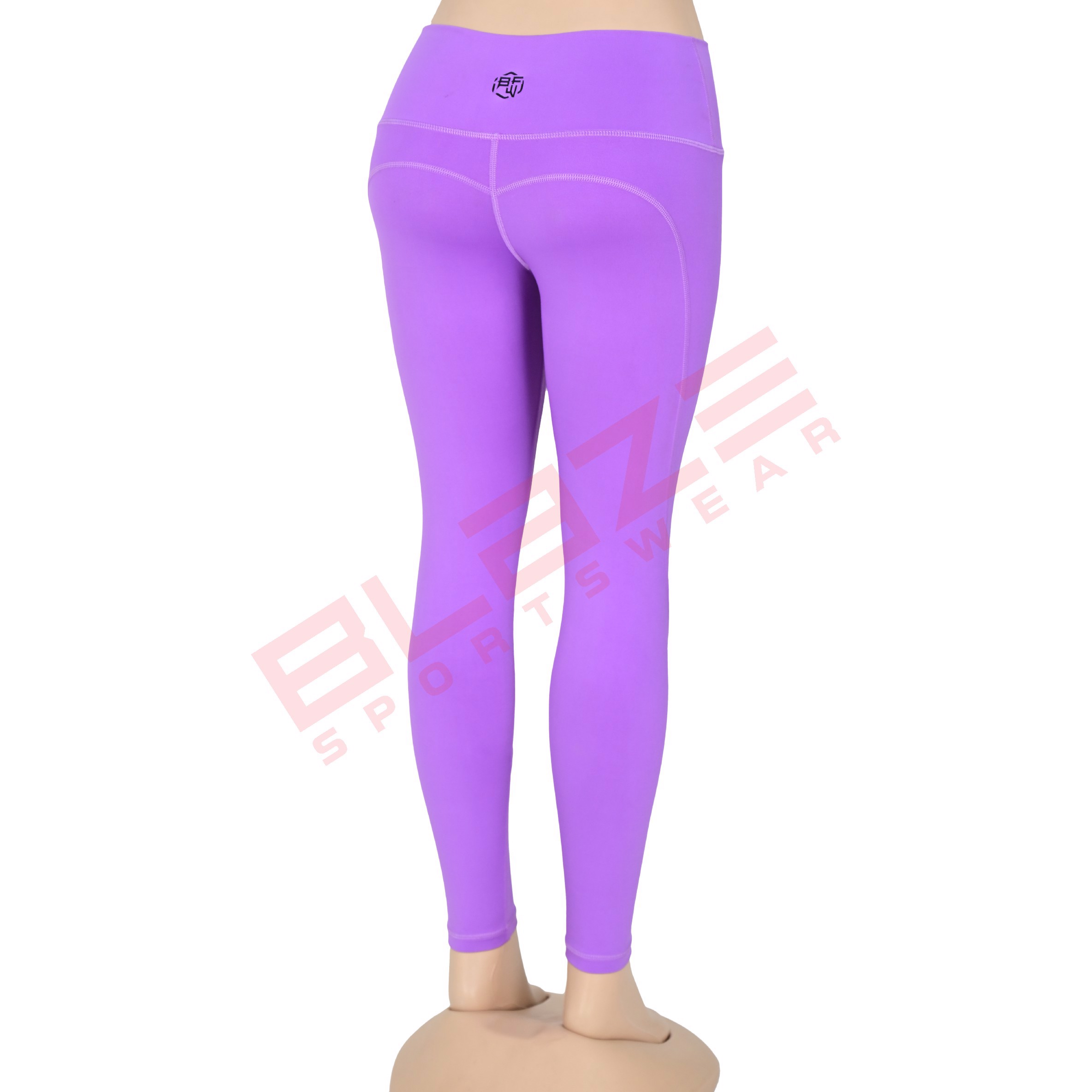 customizable, high-waisted yoga pant breathable sweat-wicking leggings in plus sizeS comfortable fit - view 2