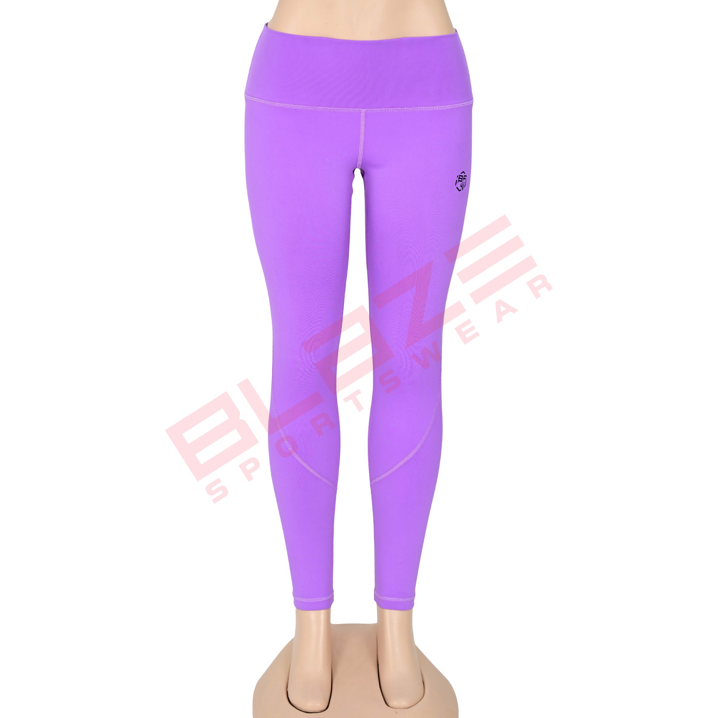 customizable, high-waisted yoga pant breathable sweat-wicking leggings in plus sizeS comfortable fit - view 3