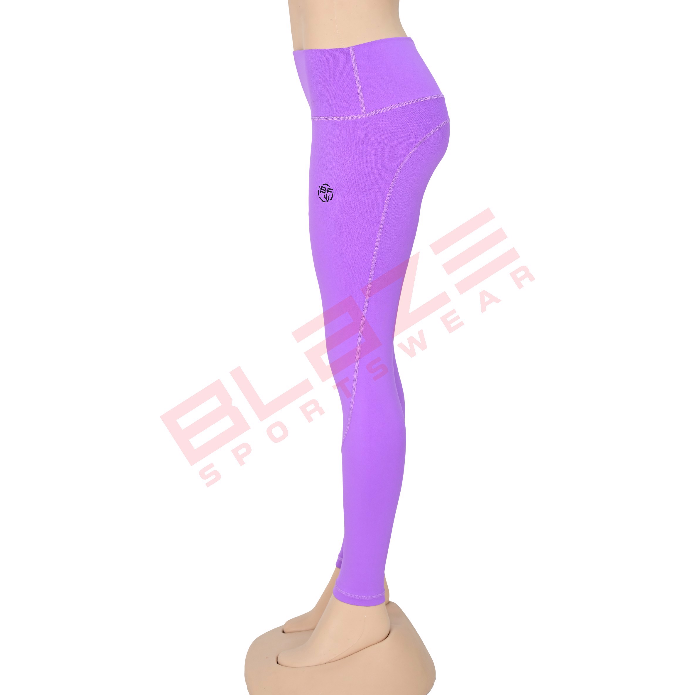 customizable, high-waisted yoga pant breathable sweat-wicking leggings in plus sizeS comfortable fit - view 5