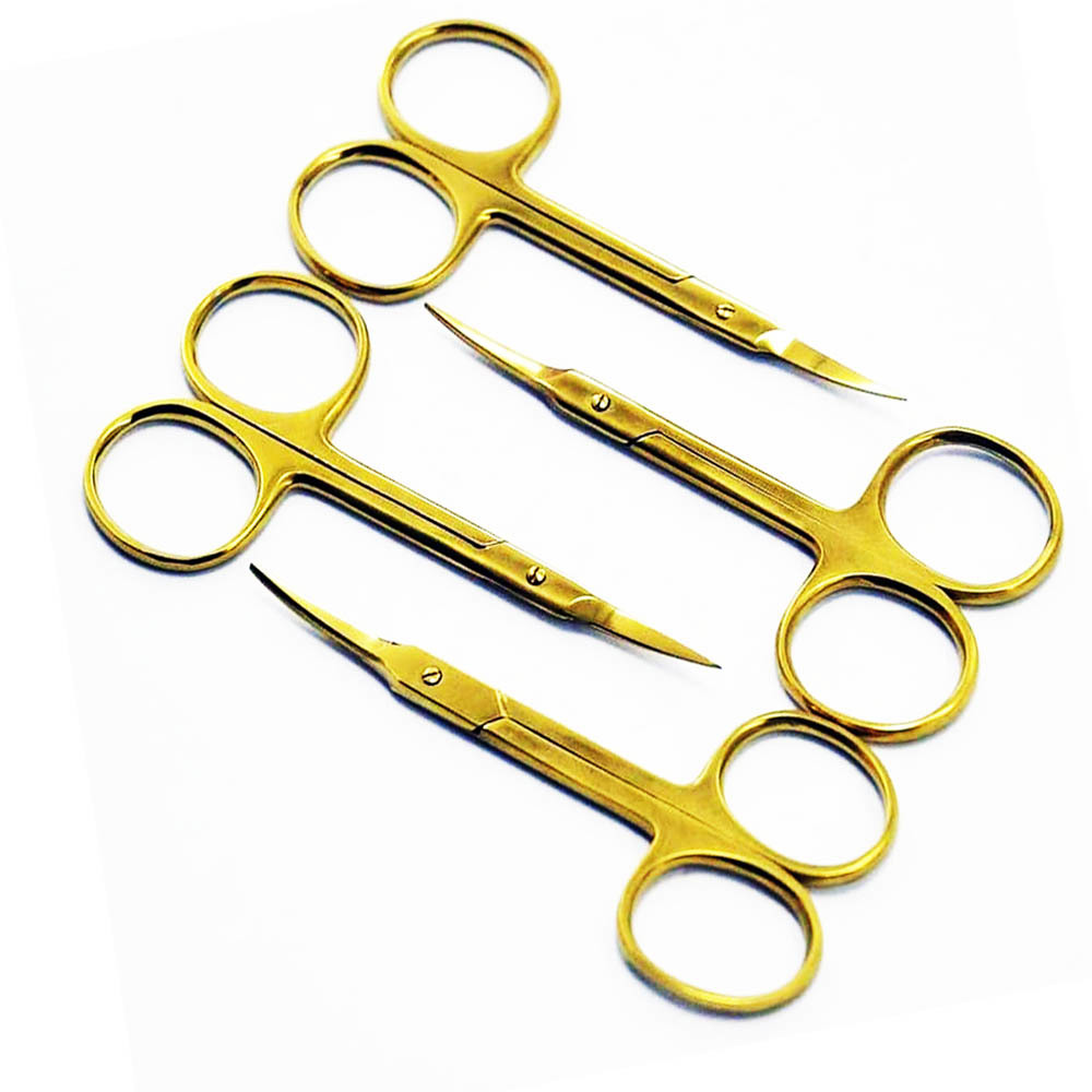 Rose Gold Durable carbon steel scissors hold their sharp edges Nickel plating on the scissors 