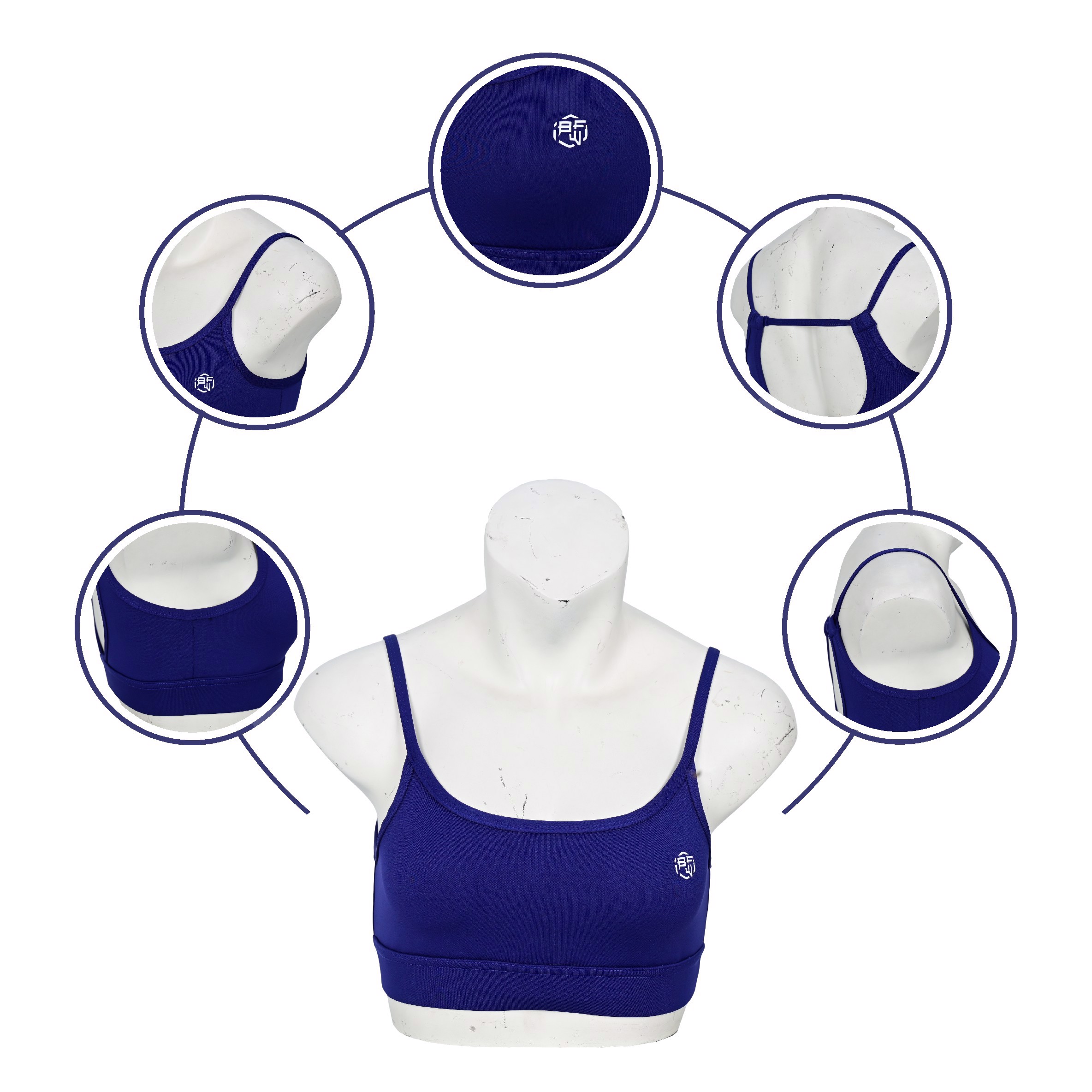 Personalized  Sports Bra Fitness Apparel, Lightweight, Breathable Racerback  - view 6