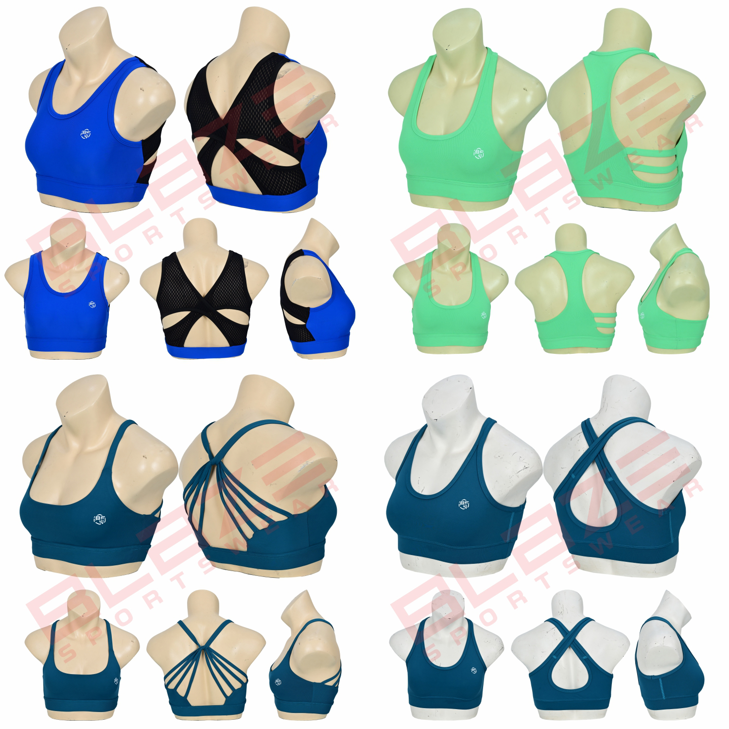 Personalized  Sports Bra Fitness Apparel, Lightweight, Breathable Racerback  - view 10