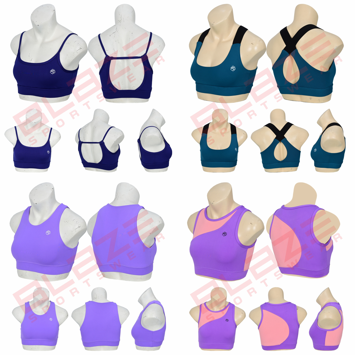 Personalized  Sports Bra Fitness Apparel, Lightweight, Breathable Racerback  - view 11