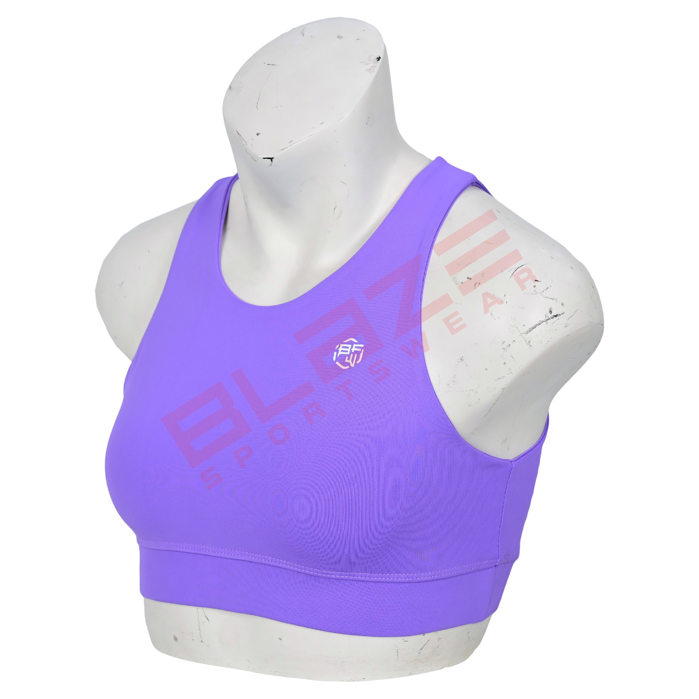 Personalized sports bra workout fitness wear racer back sports bra light weight  - view 4