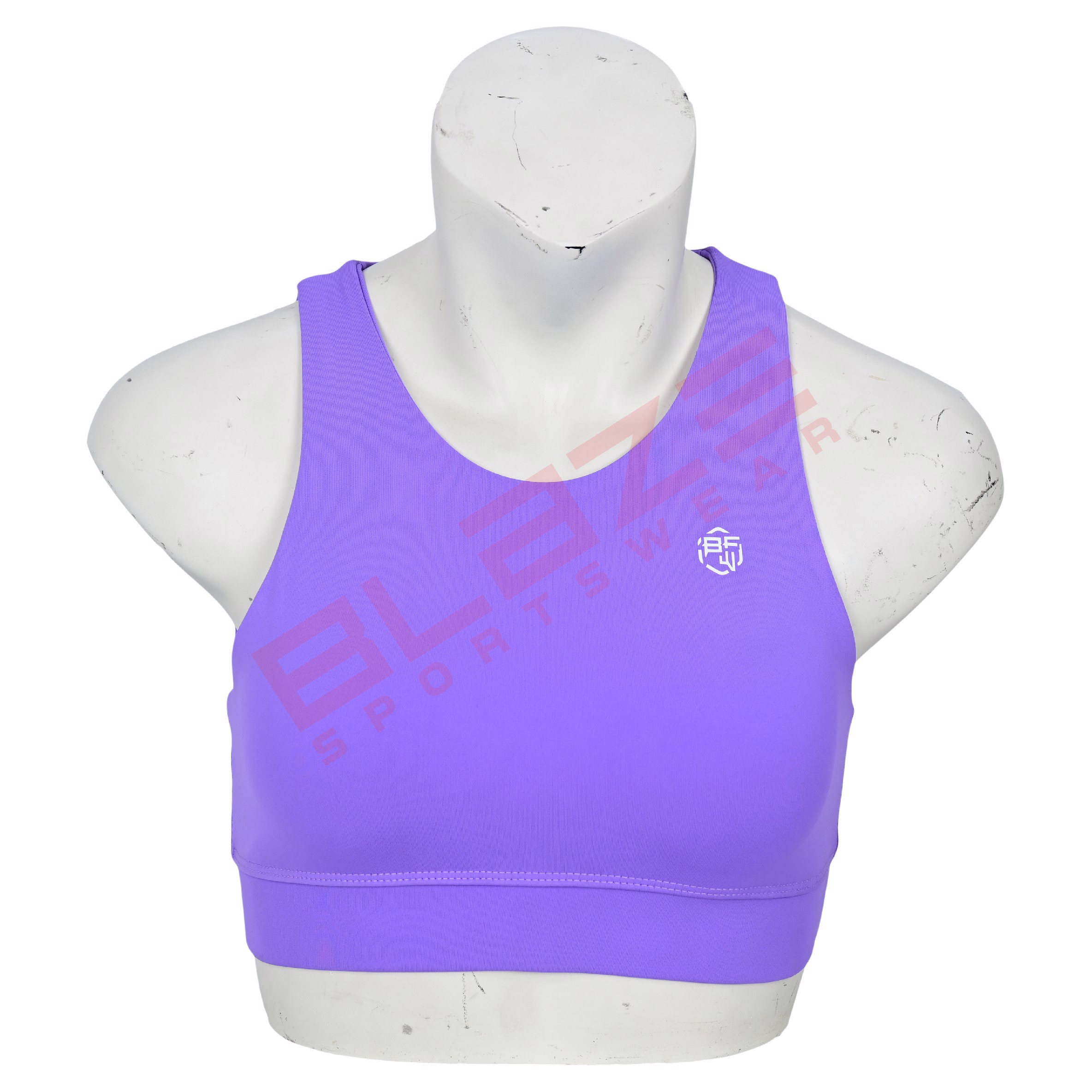 Personalized sports bra workout fitness wear racer back sports bra light weight  - view 5