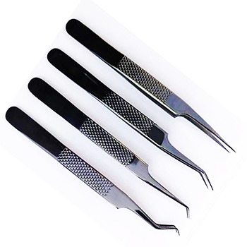 Beauty Eyelash Tweezers Makeup Eye Lashes Tweezer Extension Tools Applicator False Eyelash Tweezers