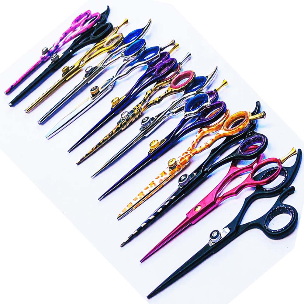 Custom Logo Barber Scissors Hair Cutting Scissors Thinning Scissors 2024 Professional Hairdressing  