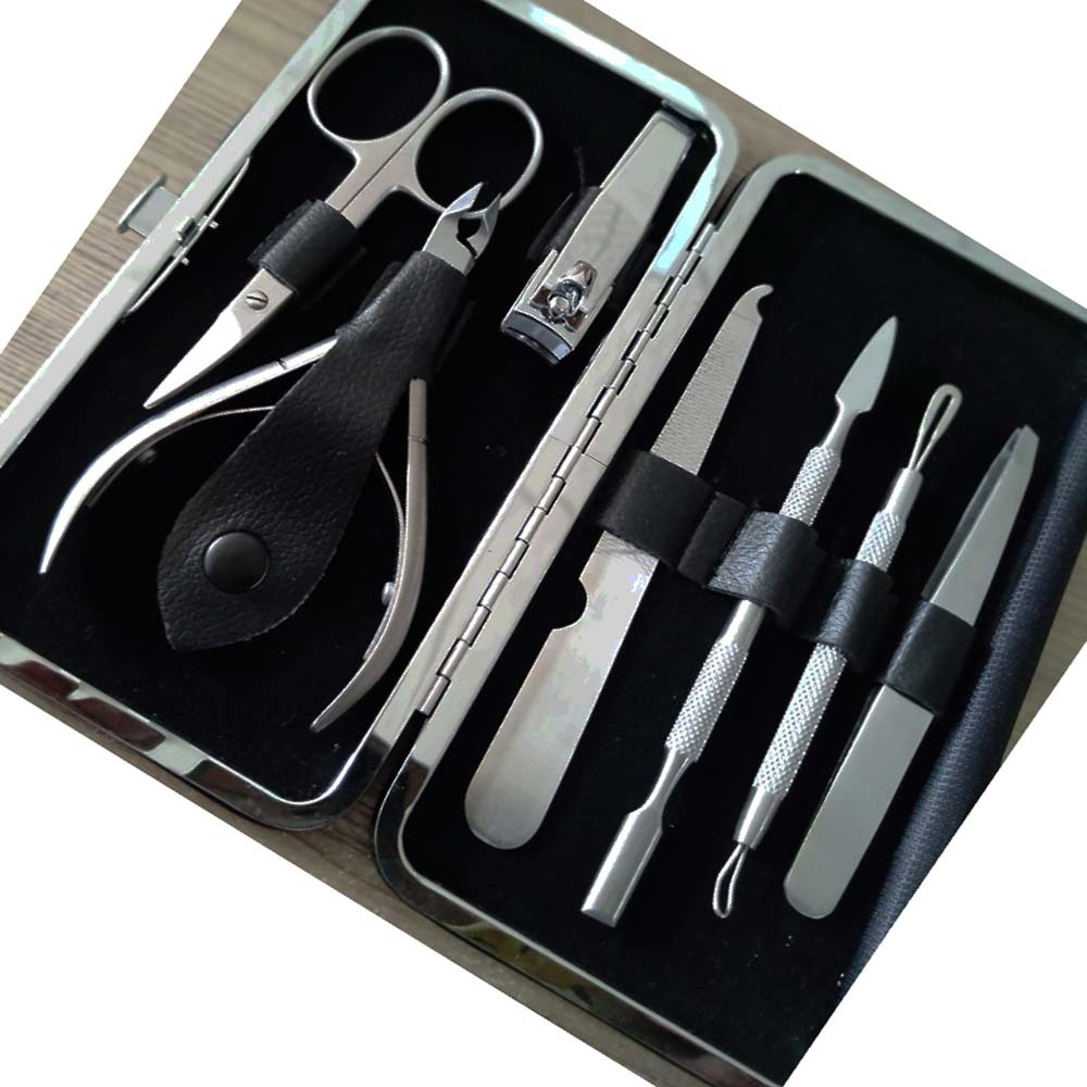 Nail tools exfoliating clippers manicures professional steel pusher nail remover set of basic care