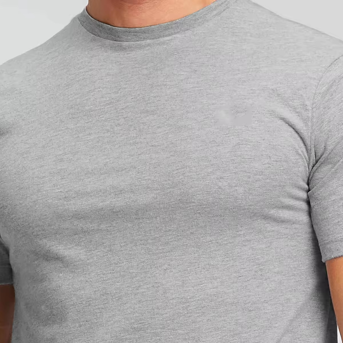 Gym T Shirt Custom Logo and Fitted Fitness Quick Dry 80% Cotton 20% Spandex Men T Shirt - view 5