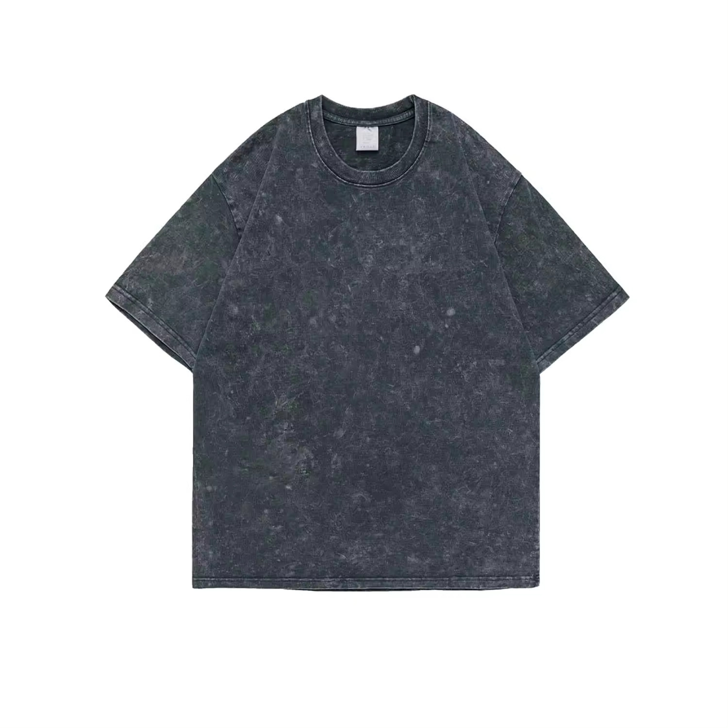Statement Tee, Simple Style Acid Wash with Dropped Shoulders (Unisex, Free Size) - view 2