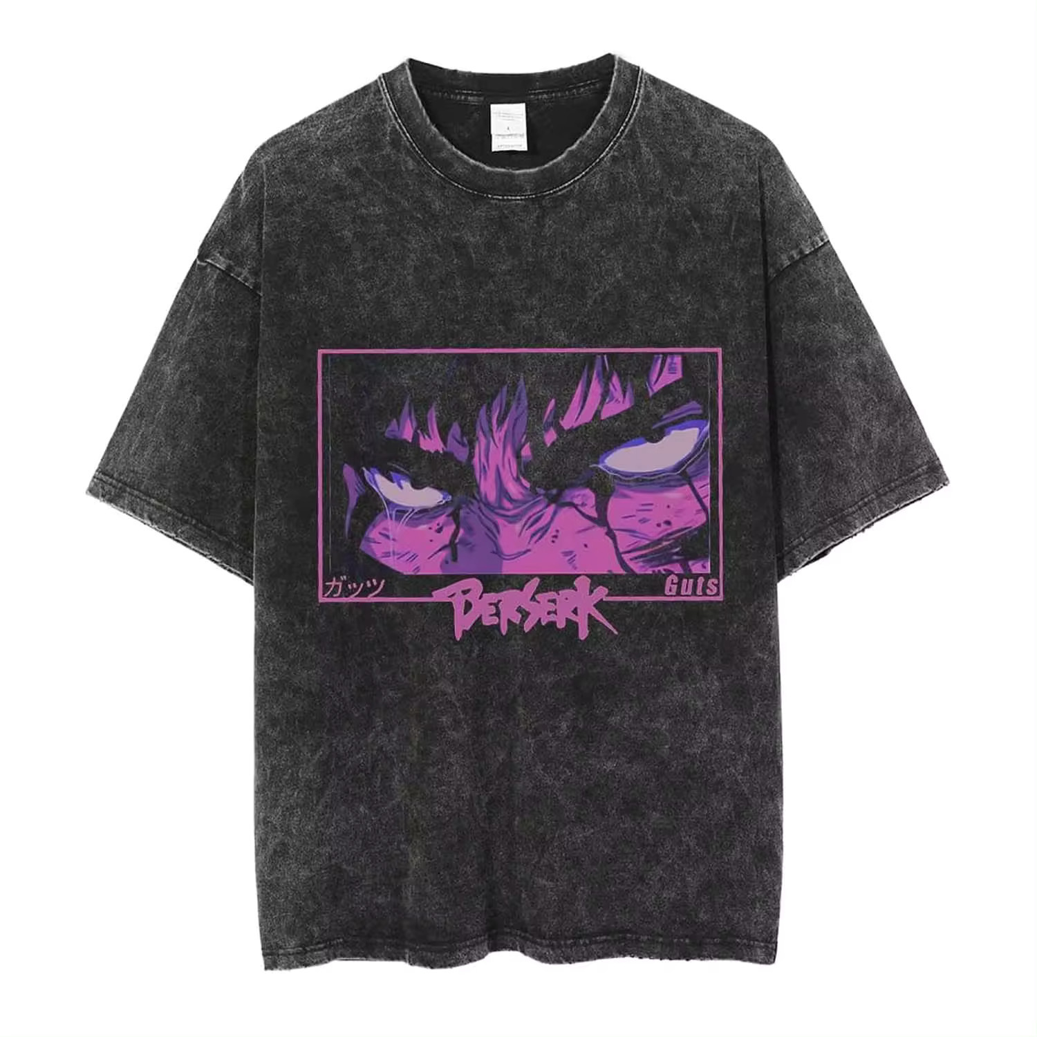 Easy Everyday Tee Acid Wash with Dropped Shoulders (Adult, One Size) with DTF PRINTING - view 3